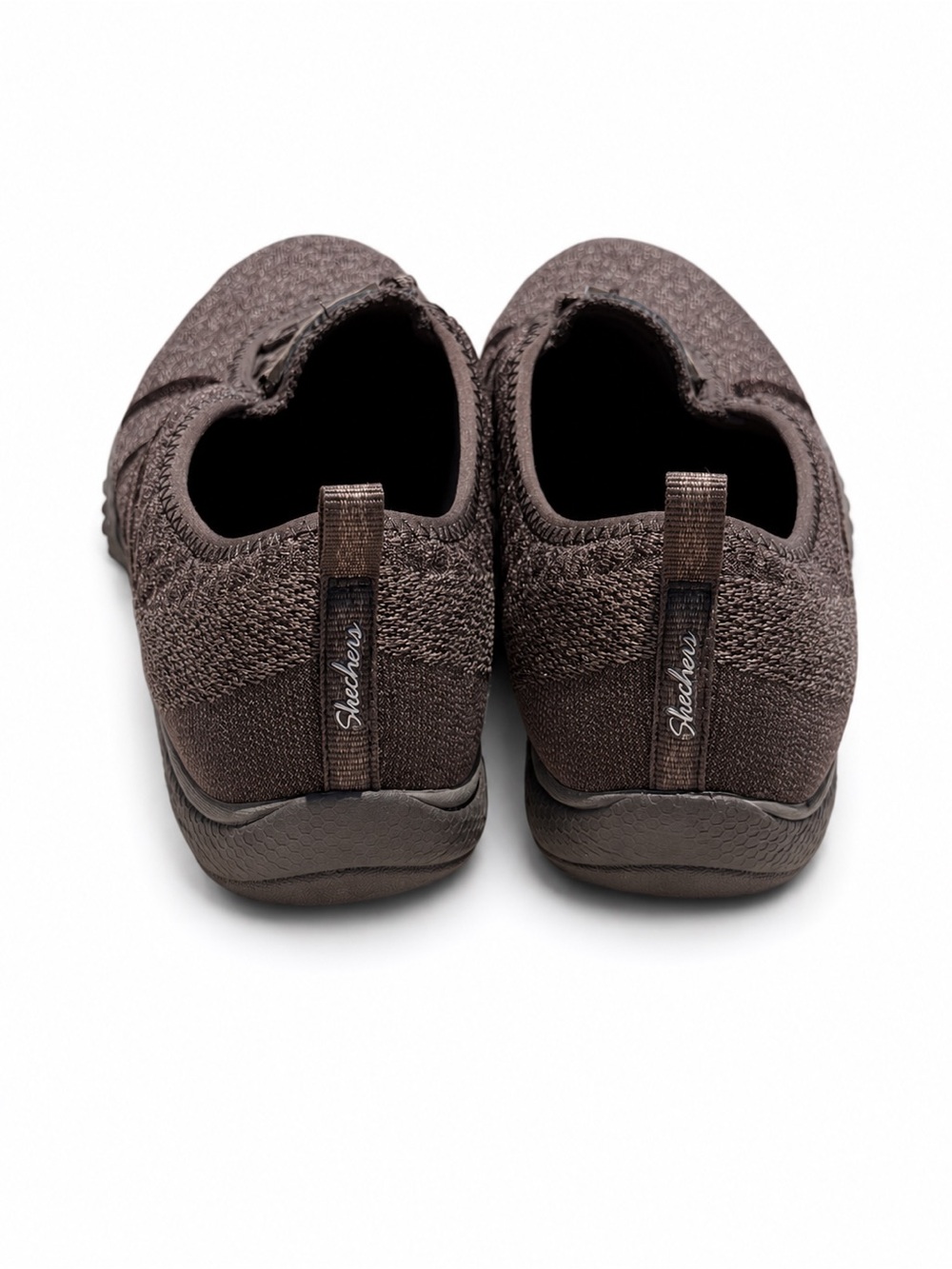 Skechers Relaxed Fit Air-Cooled Memory Foam Slip-On Shoes – Women’s 8.5 – Brown - Picture 4 of 7